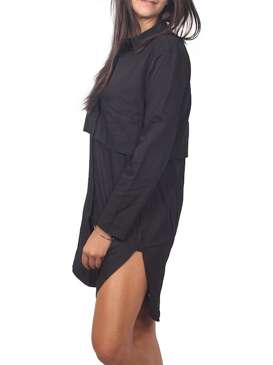 Soft Rebels Maxi Shirt Dress Dress Black