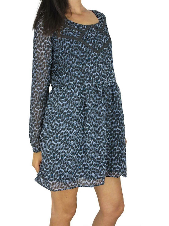 Mismash Mini Dress Blue