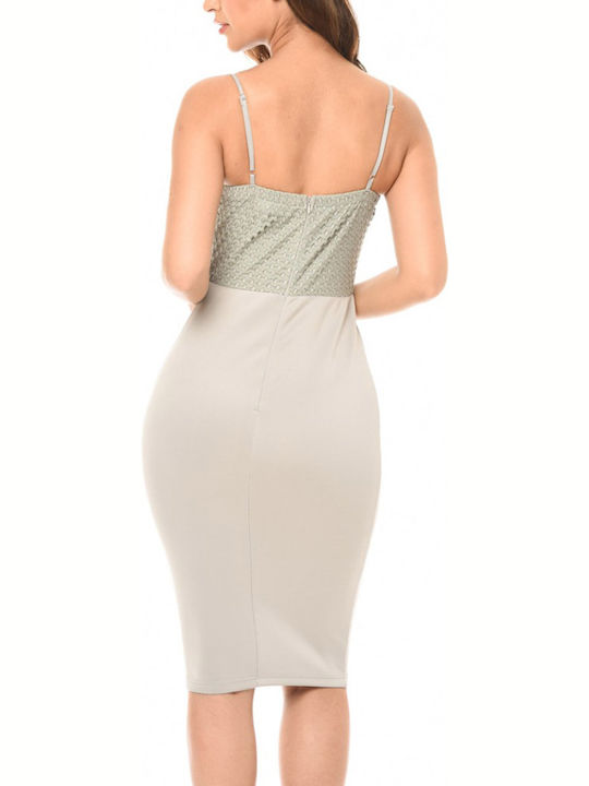 Rochie De Vară Pentru Femei Midi De Seară Gri