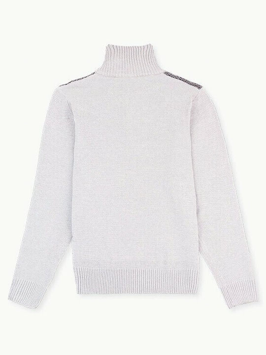 Losan Men's Long Sleeve Sweater with Zipper GRI