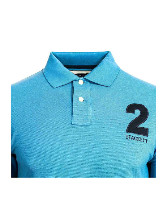 Hackett Ανδρική Μπλούζα Μακρυμάνικη Polo Blue 596