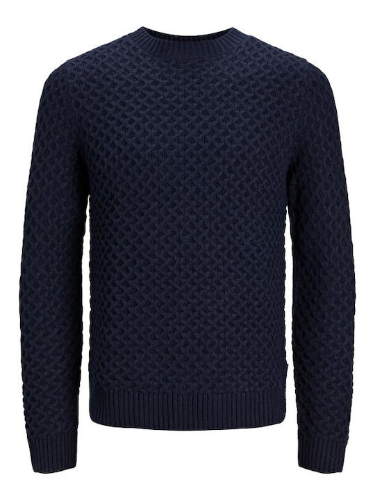 Jack & Jones Herren Langarm-Pullover Dark Blue