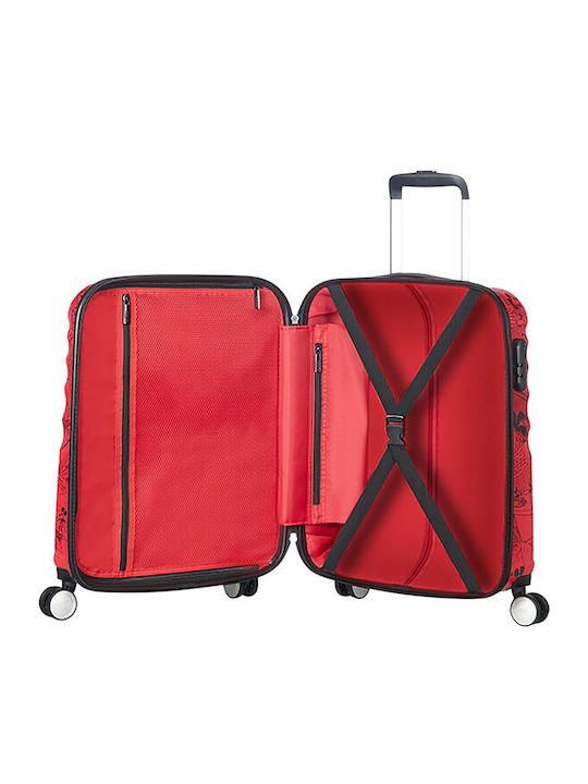 American Tourister Mickey Mouse Παιδική Βαλίτσα Ταξιδίου Καμπίνας Σκληρή Πολύχρωμη με 4 Ρόδες Ύψους 55εκ.