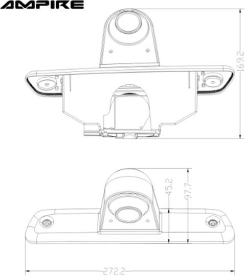 Ampire Rückfahrkamera für Autos für Citroen Springend Peugeot Experte Toyota Proace