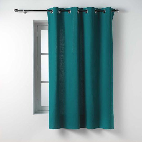 Douceur d'Intérieur L-c Twily Παραθύρου με Τρουκς Πετρόλ 135x180εκ.