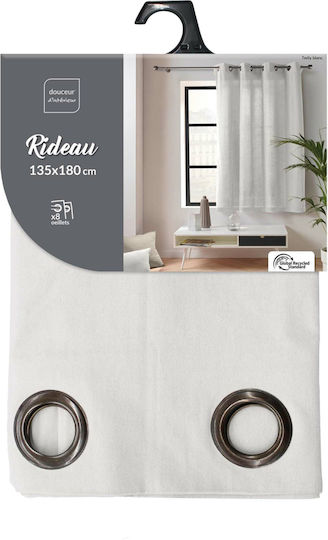 Vorhang Für Fenster mit Grommets L-c Twily Grau 135x180cm