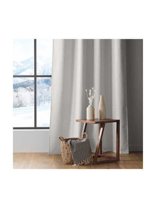 Douceur d'Intérieur Curtain with Grommet L-c Polarine Ecru 140x260cm