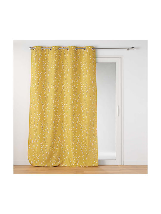 Spitishop Grommet Curtain L-c Sakura Yellow 140x280cm