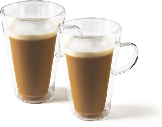 Luigi Ferrero Mug Glass Transparent 370ml 2pcs