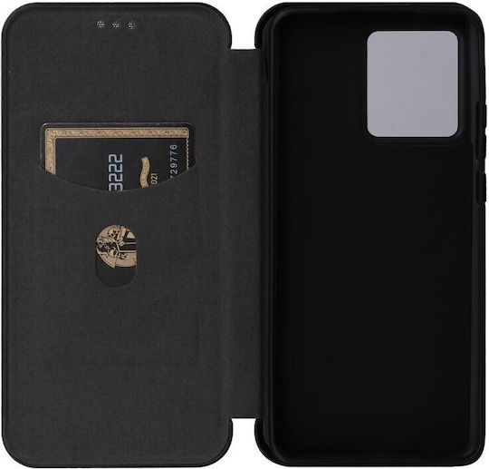 Carbon Fiber Buchen Sie Schwarz (Motorola Edge 40 Neo)