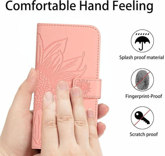 Sun Flower Wallet Ροζ (Motorola Edge 40 Neo)