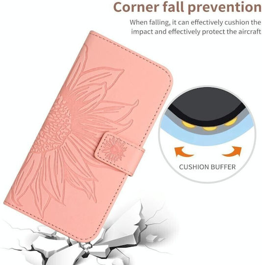 Sun Flower Wallet Ροζ (Motorola Edge 40 Neo)