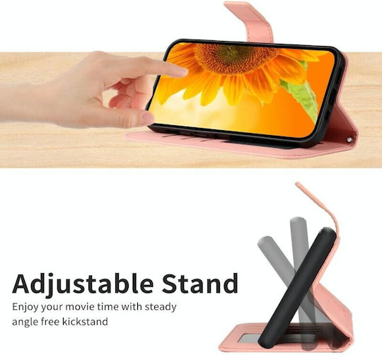 Sun Flower Wallet Ροζ (Motorola Edge 40 Neo)