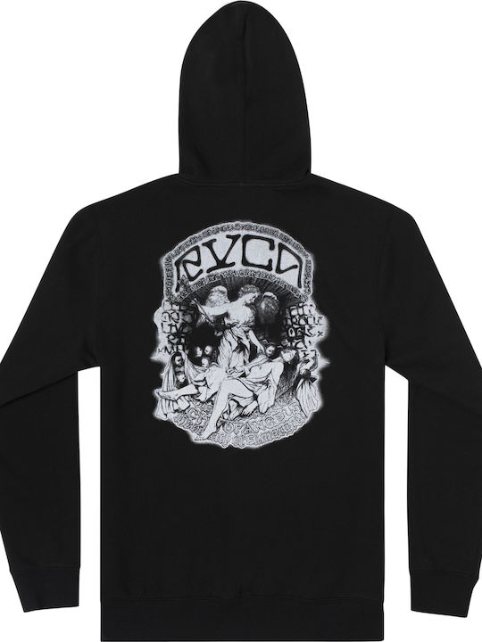 RVCA Мъжки Суитшърт с Качулка Black