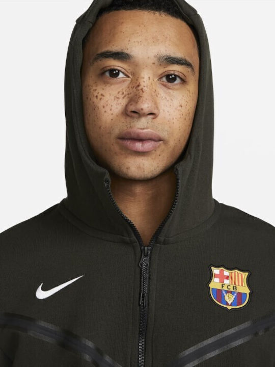 F.C. Barcelona Tech Fleece Windrunner Φούτερ Λαδί