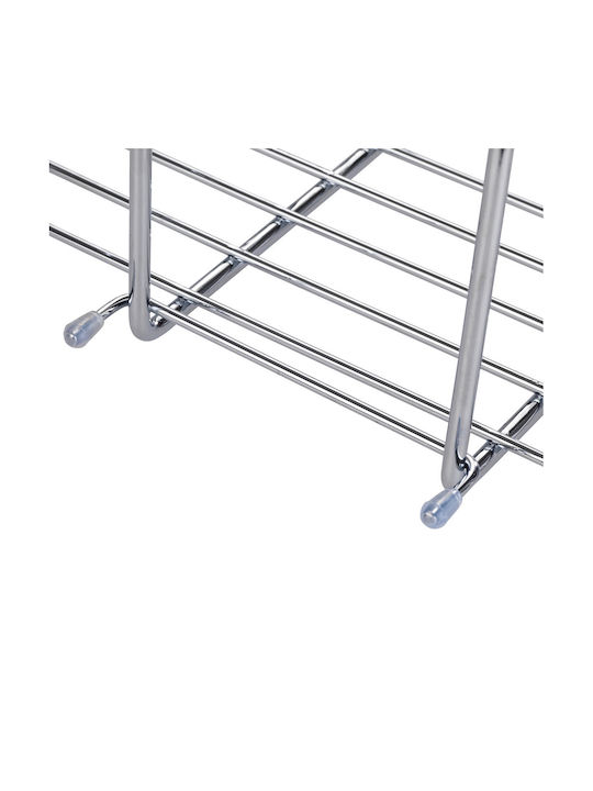 Wenko Wall Mounted Bathroom Shelf Inox 25x36x14cm Blue