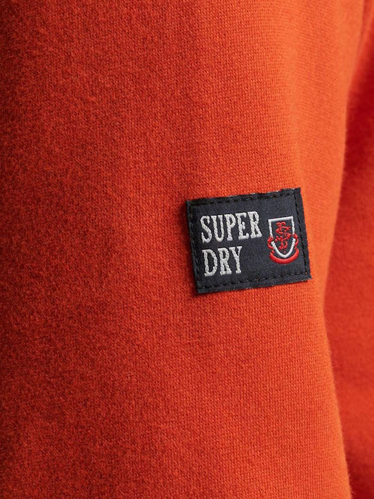 Ovin Athletic Script Graphic Sweatshirt mit Kapuze Orange