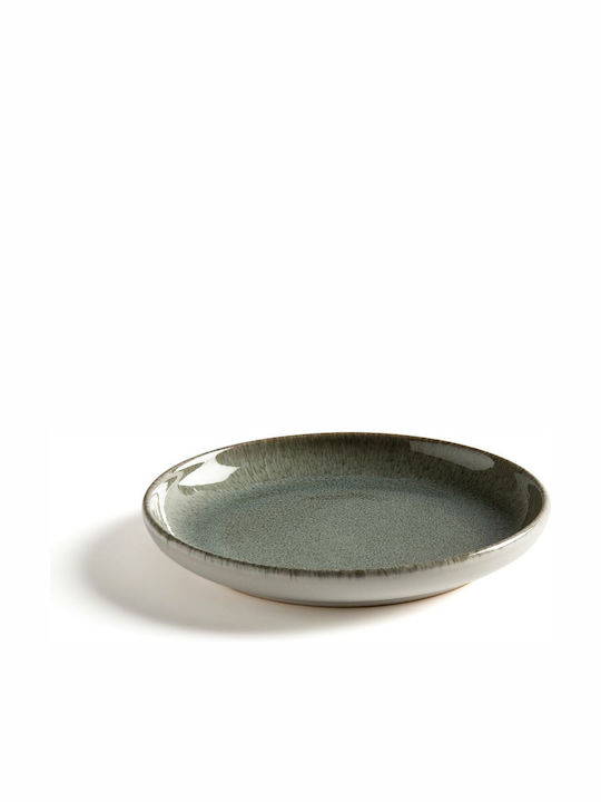 La Redoute Interieurs Servierteller Wüste Keramik Grün mit Durchmesser 19cm 6Stück