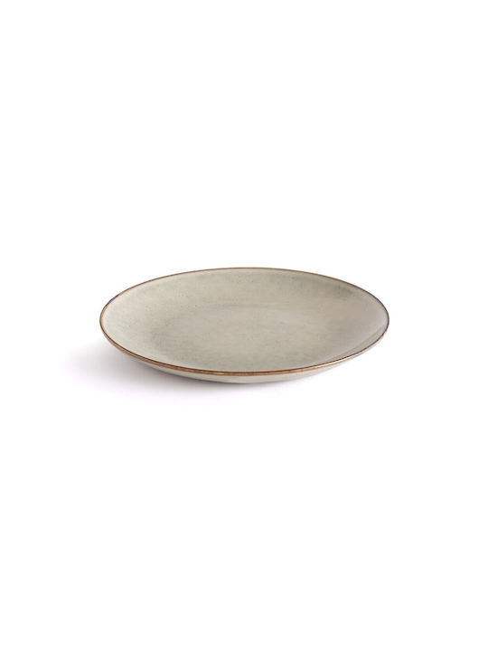 La Redoute Interieurs Servierteller Untiefe Keramik Beige mit Durchmesser 28.5cm 6Stück