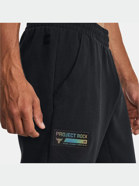 Rock Terry Sweatpants with Elastic Black