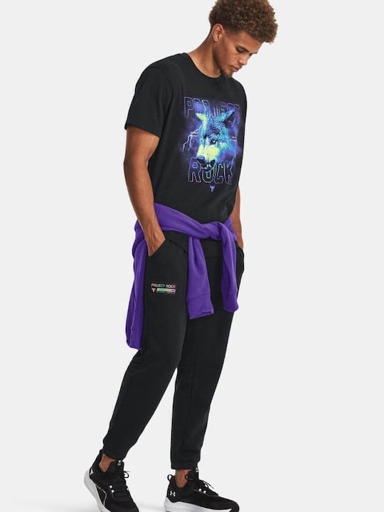 Rock Terry Sweatpants with Elastic Black
