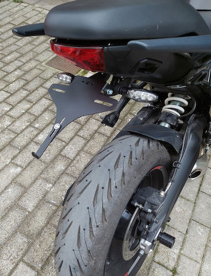 Moto Discovery Foldable Motorcycle License Plate Holder
