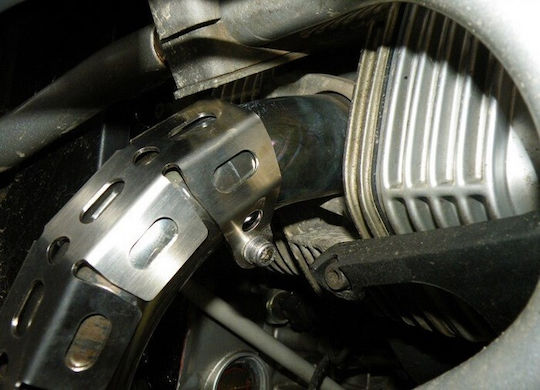 Moto Discovery Motorrad-Auspuffschutz BMW R 1200 GS Abenteuer Silber