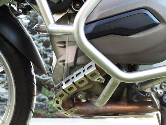 Moto Discovery Protecție evacuare motocicletă BMW R 1200 GS Aventură Argintiu
