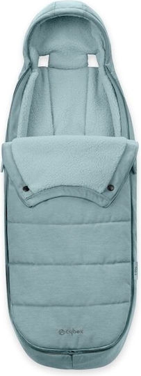 Cybex Gold Stroller Footmuff Light Blue With Fleece Lining