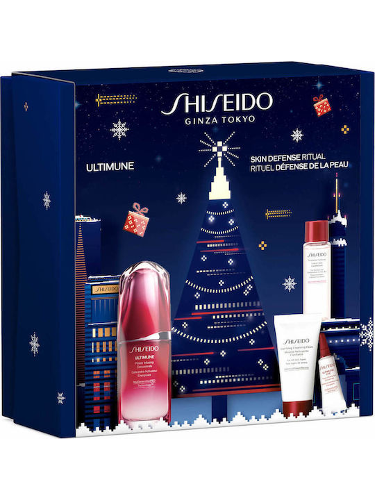 Shiseido Ultimune Hautpflegeset für Aufhellung 4Stück
