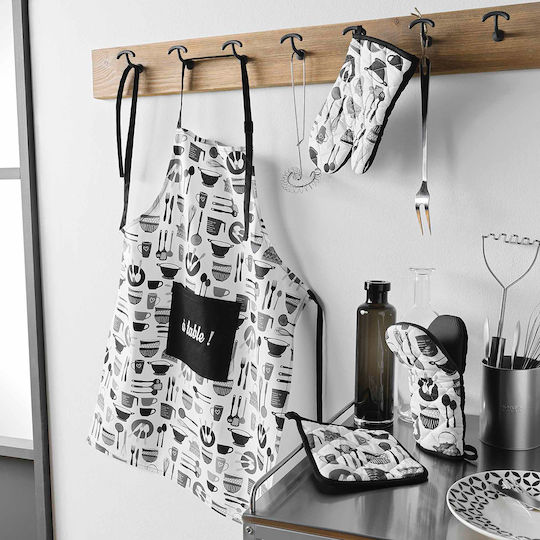 Kitchen Γάντι Κουζίνας από Σιλικόνη σε Μαύρο Χρώμα