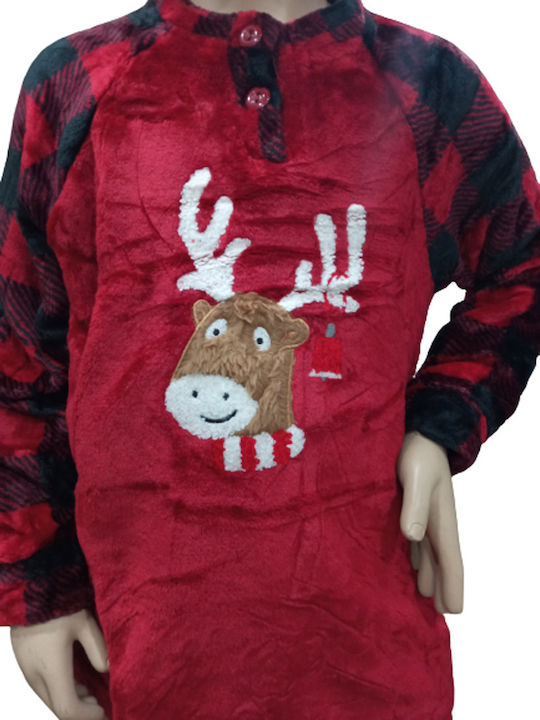 Join Kids Pyjamas Winter Fleece red