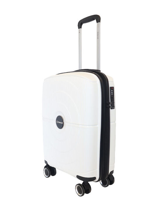 Benzi Kabinenreisekoffer Hartschalen White mit 4 Räder Höhe 55cm BZ5711