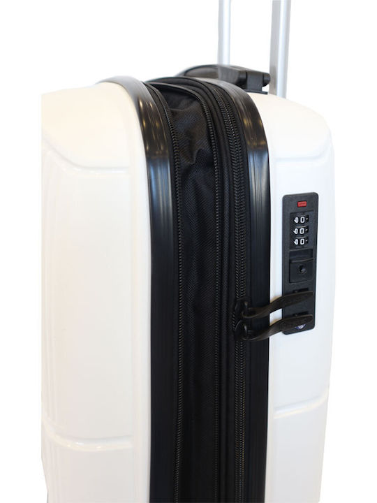 Benzi Kabinenreisekoffer Hartschalen White mit 4 Räder Höhe 55cm BZ5711
