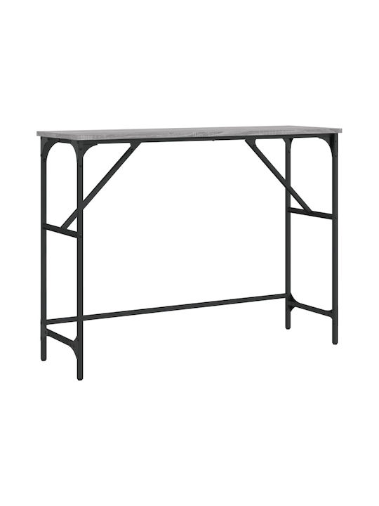 Console Table Wood & Metal Grey Sonoma L100xW32xH75cm