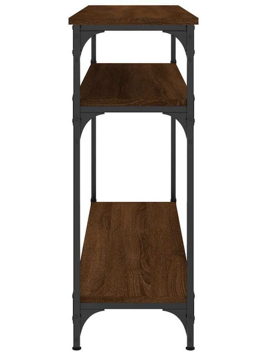 Console Table Wood & Metal Coffee L100xW29xH75cm