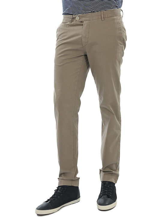 Tom Frank Men's Trousers Chino Elastic Beige