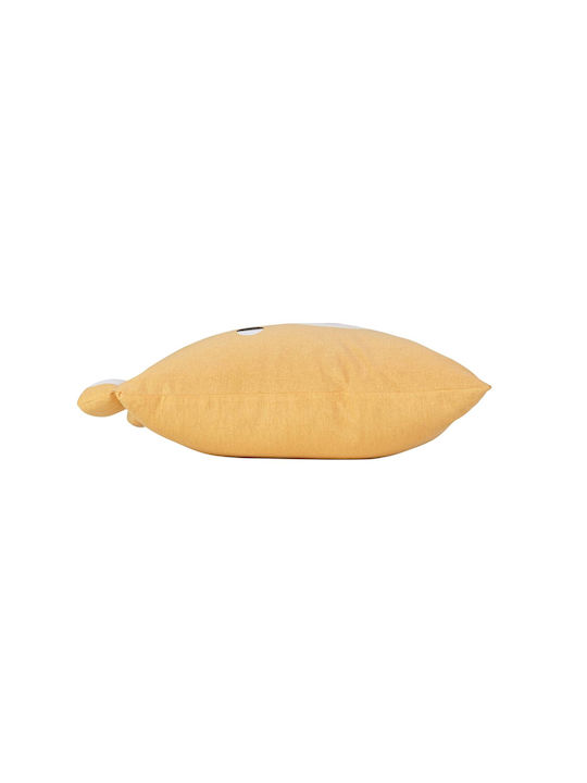 Douceur d'Intérieur Crib Decorative Pillow Yellow 40x40cm