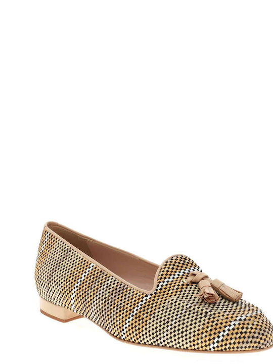 Women's Loafers in Beige Color