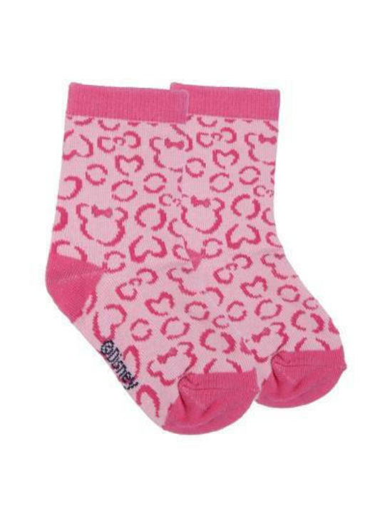 Disney Kids' Socks Knee-High Pink 6 Pairs