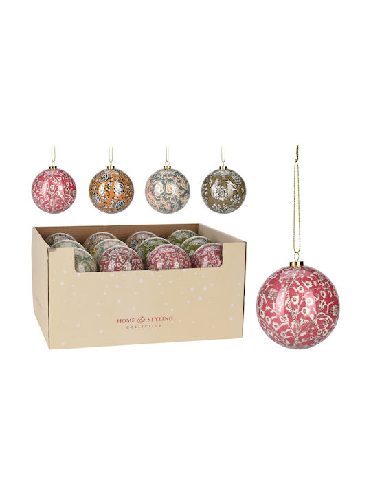 ArteLibre Christmas Paper Ball Ornament Multicolour 10cm (Μiscellaneous Colors)