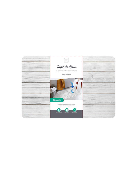 Non-Slip Bath Mat L-c Agave 1801962 Gray 40x60cm