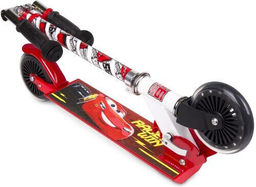 Disney Kinderroller Klappbar Cars 2-Rad für 3+ Jahre Mehrfarbig
