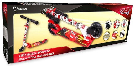 Disney Kinderroller Klappbar Cars 2-Rad für 3+ Jahre Mehrfarbig