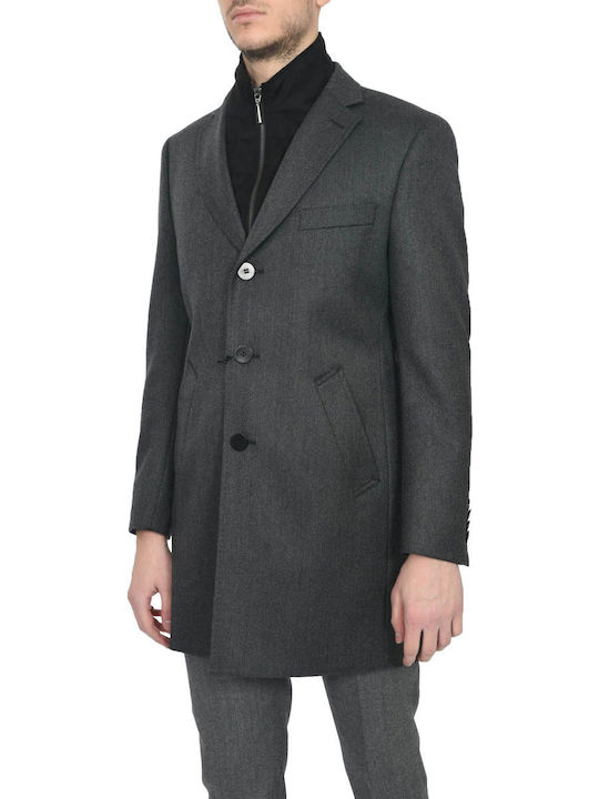 Herren Mantel Gray F0072-394