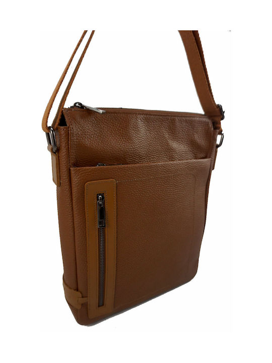 Mybag Leather Men's Bag Shoulder / Crossbody Tabac Brown