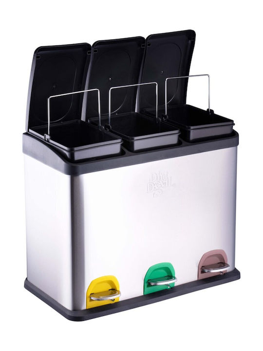 Dirt Devil Dirt Devil Mülleimer Aus Inox Mit Pedal Graue 45lt
