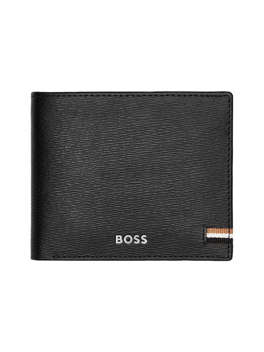 Hugo Boss Δερμάτινο Ανδρικό Πορτοφόλι Μαύρο