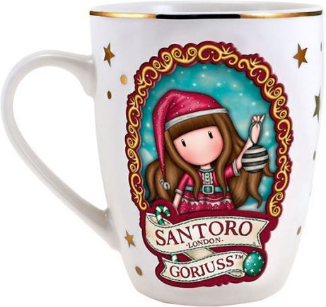 Santoro Christmas Mug Multicolored Width 11cm.