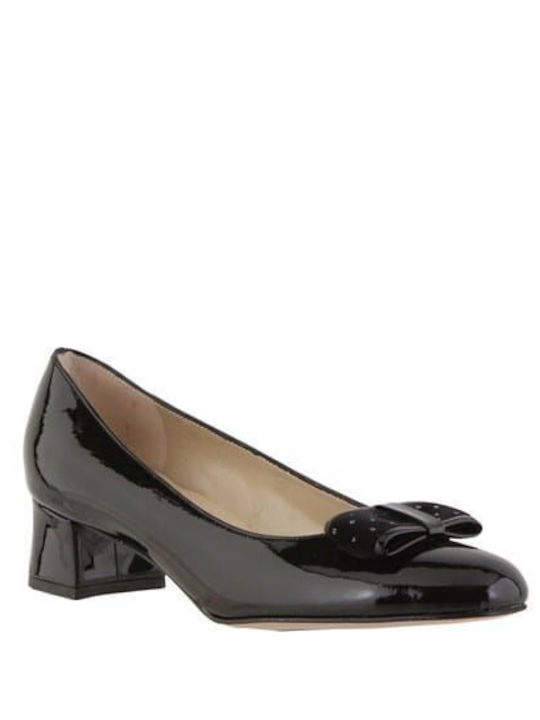 Patent Leather Black Low Heels